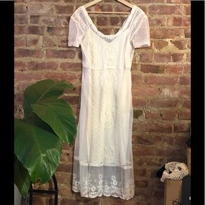 ZARA midi mesh dress